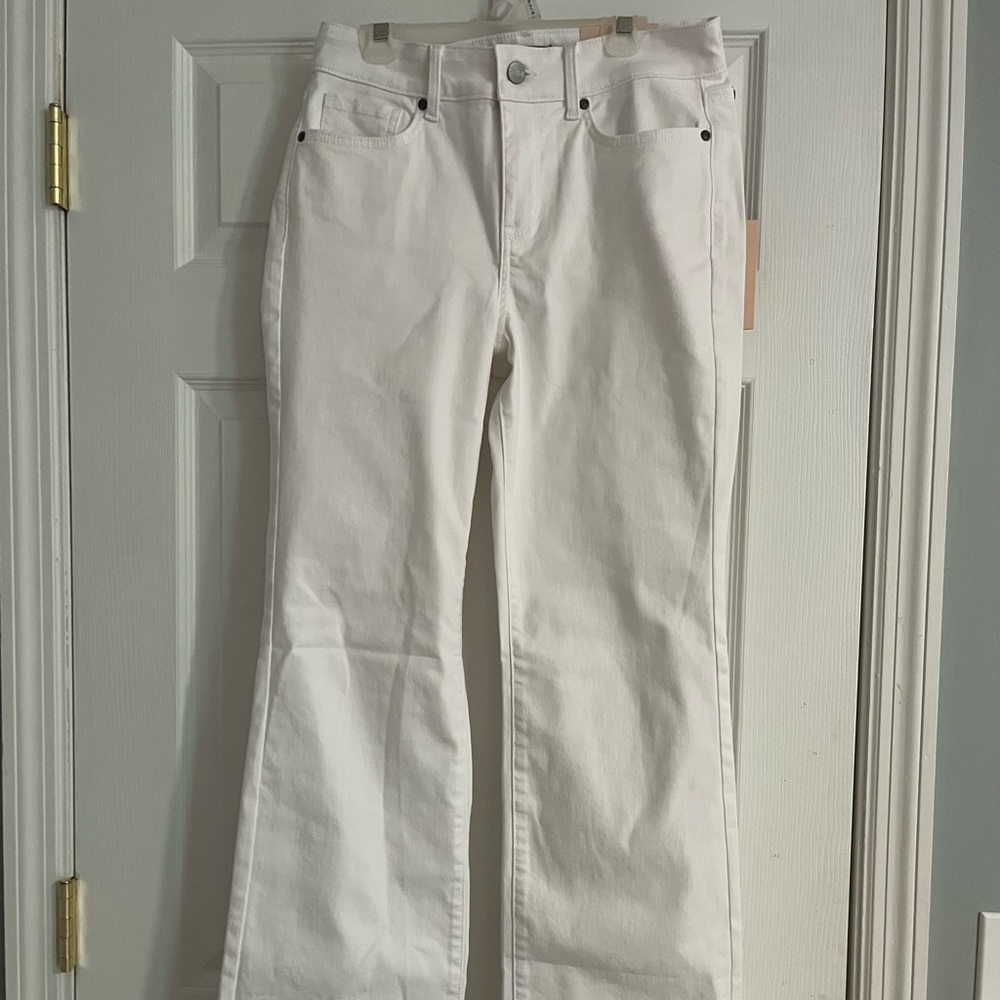 NYDJ high-rise flare jeans